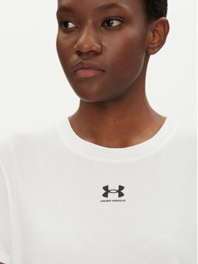 Under Armour Koszulka techniczna Rival Core 1383648 Biały Regular Fit