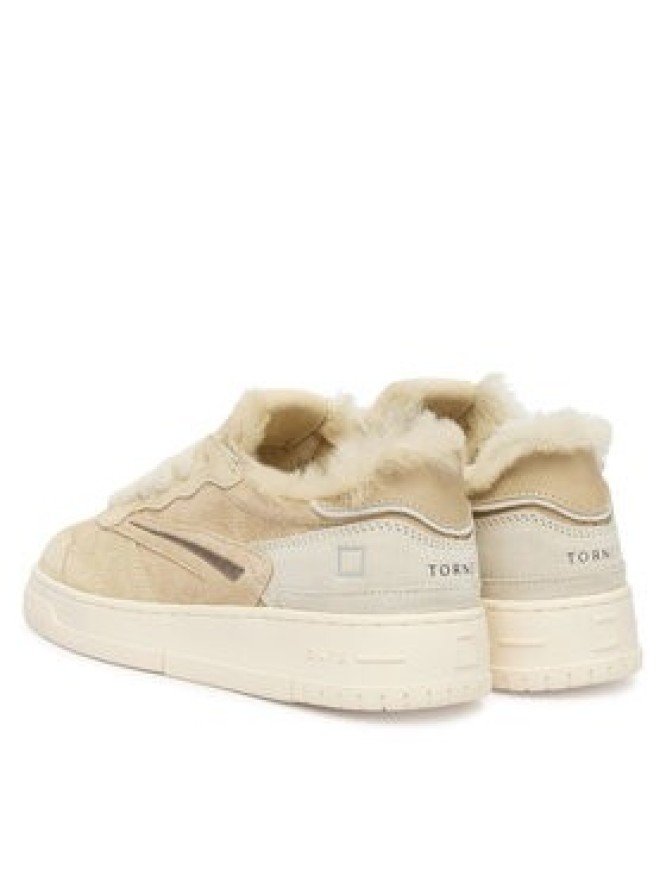 D.A.T.E. Sneakersy Torneo Pure Fur Mono W431-TPF-MN Beżowy