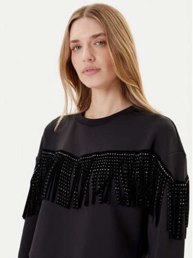 DKNY Bluza P5GH7XQE Czarny Relaxed Fit