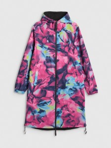 4F Dwustronna parka przejściowa membrana 5000 damska - multikolor S