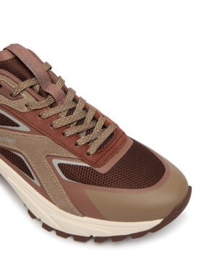 Calvin Klein Sneakersy Hike Runner Ck Stripe Refl Su HW0HW03107 Brązowy