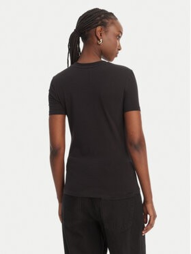 Versace Jeans Couture T-Shirt 80HAHE01 CJ02E Czarny Slim Fit