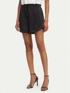 HUGO Szorty materiałowe Hermione-1 50559554 Czarny Loose Fit