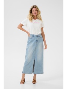 Kaffe Spódnica dżinsowa w kolorze błękitnym rozmiar: 40