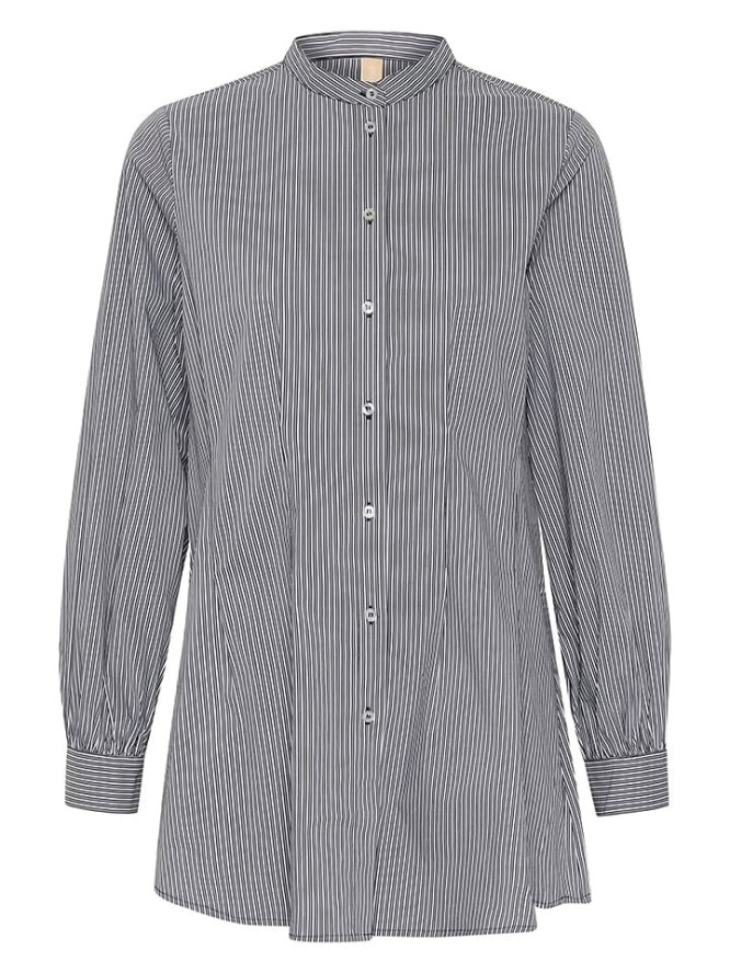 CULTURE Bluzka "Jink" w kolorze granatowo-białym rozmiar: S