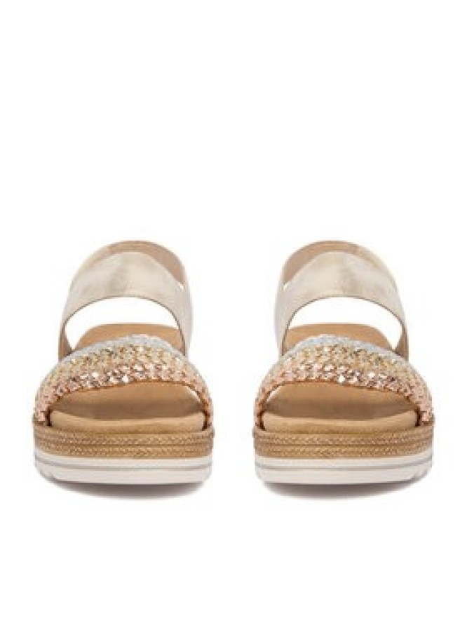 Remonte Sandały CEO-D0Q56-90 Złoty