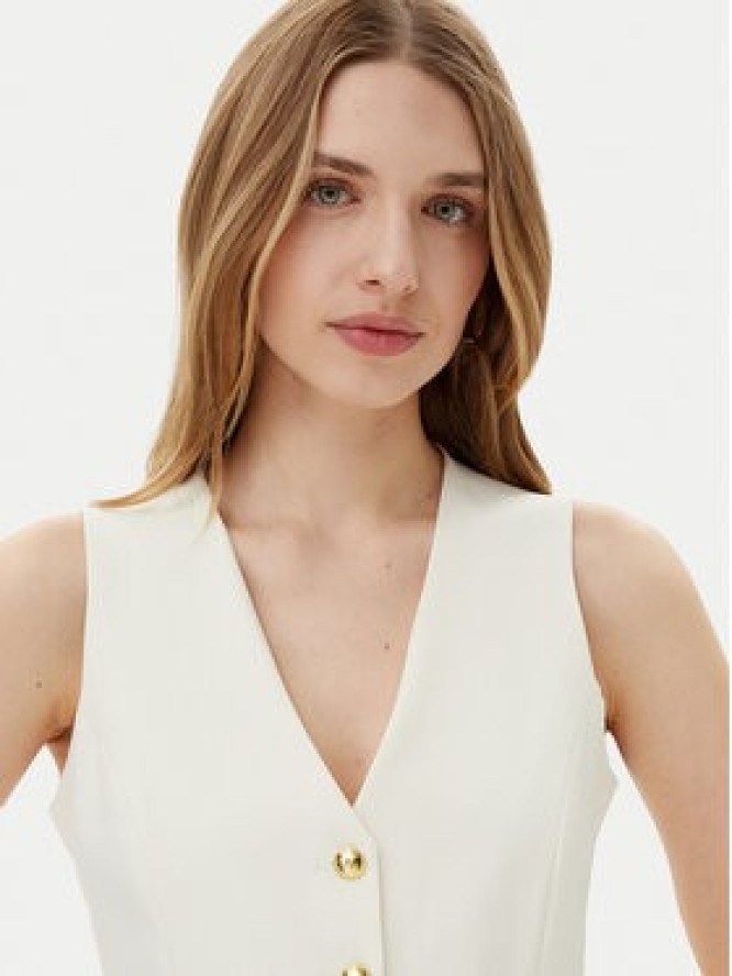 Maryley Kamizelka 25EB128/43VA Écru Regular Fit