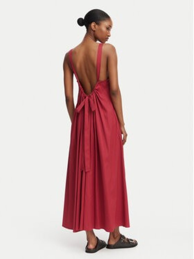 Max Mara Beachwear Sukienka codzienna 2616221039650 Czerwony Regular Fit