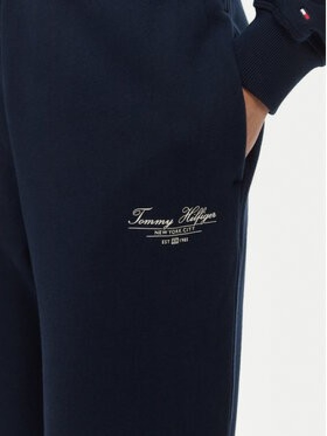 Tommy Hilfiger Spodnie dresowe WW0WW45576 Granatowy Regular Fit