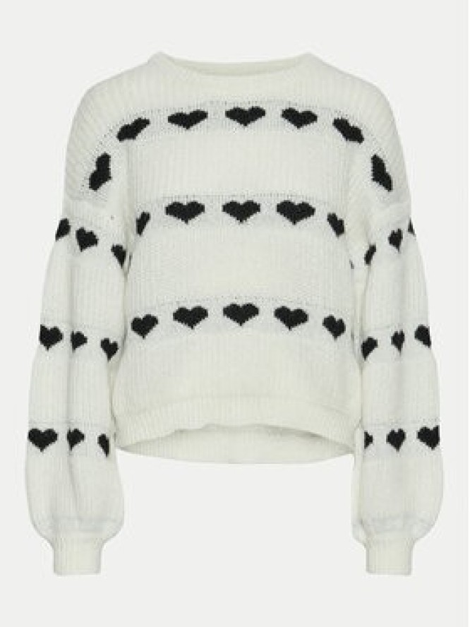 Pieces Sweter Nove 17152014 Écru Regular Fit