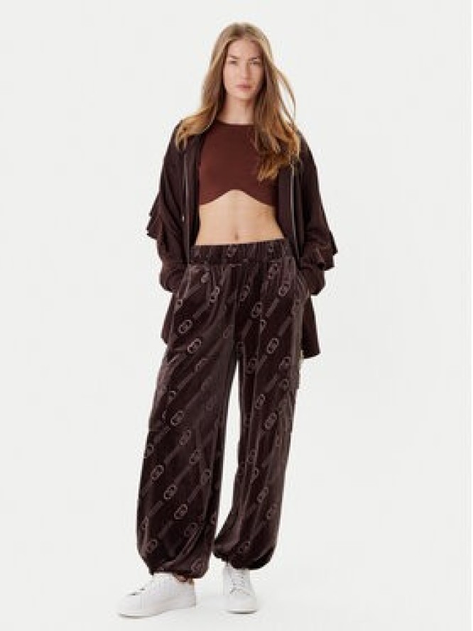 Liu Jo Sport Spodnie dresowe TF5111 J4955 Brązowy Relaxed Fit