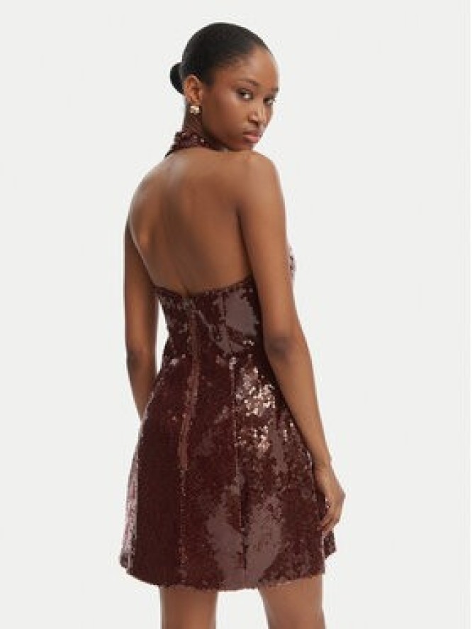 Bardot Sukienka koktajlowa Nevelle 59857DB2 Bordowy Slim Fit