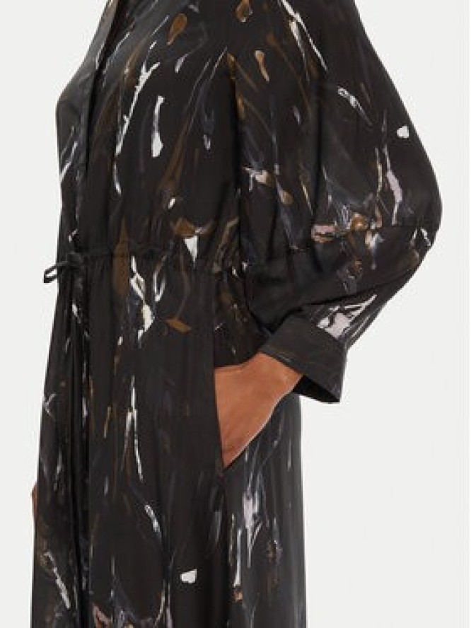 Munthe Sukienka koszulowa Portland 252132625220 Czarny Regular Fit