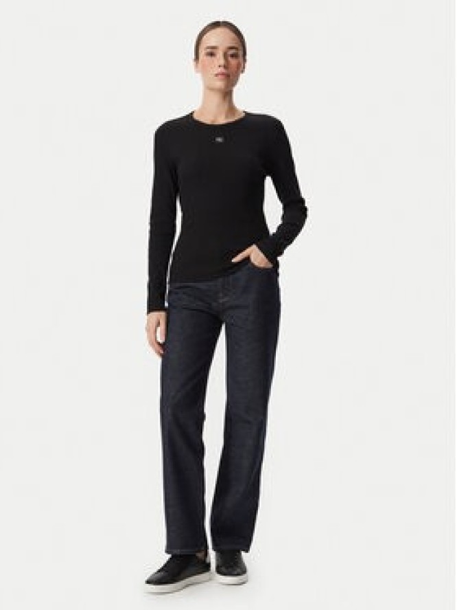Calvin Klein Jeans Bluzka LV047H259G Czarny Regular Fit