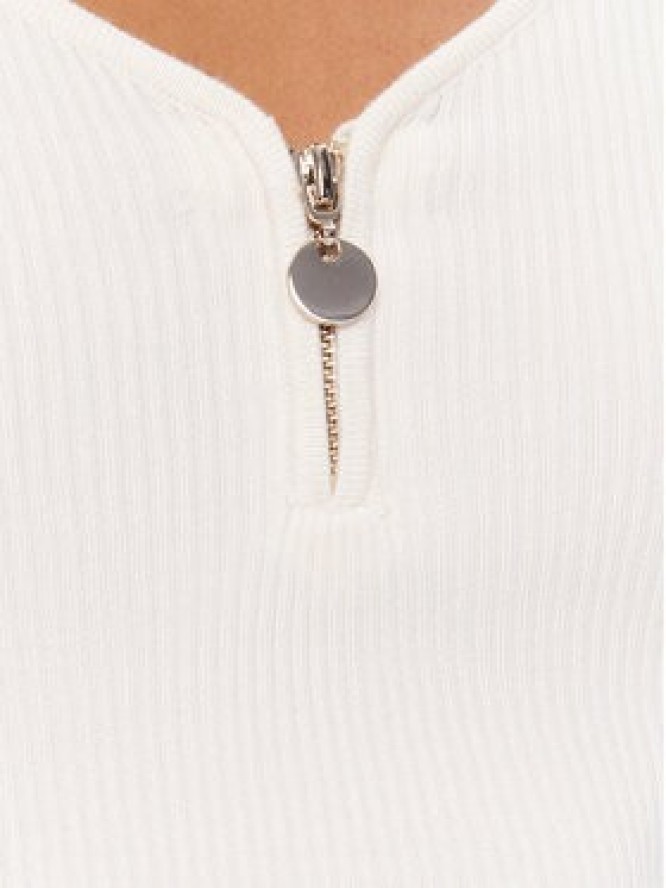 Morgan Bluzka 232-MBANZA Écru Slim Fit