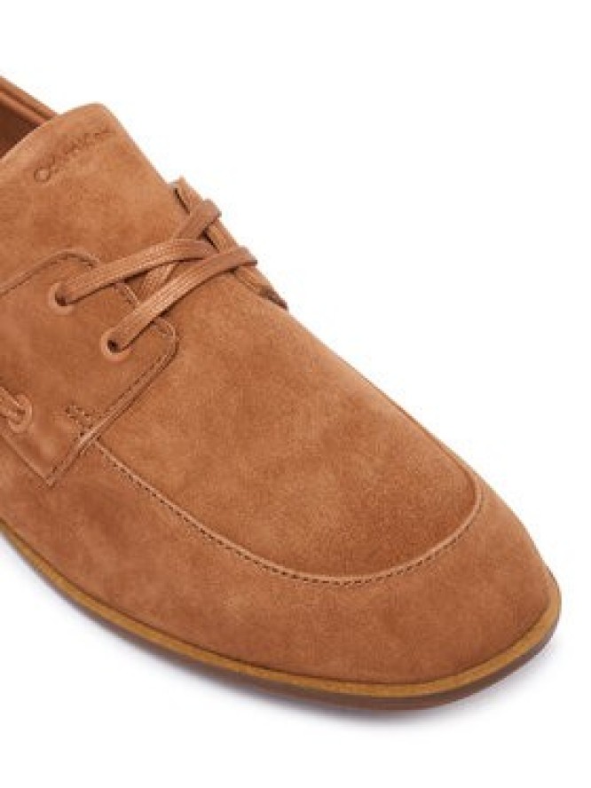 Calvin Klein Półbuty Ess Boatshoe Suede HW0HW03290 Brązowy