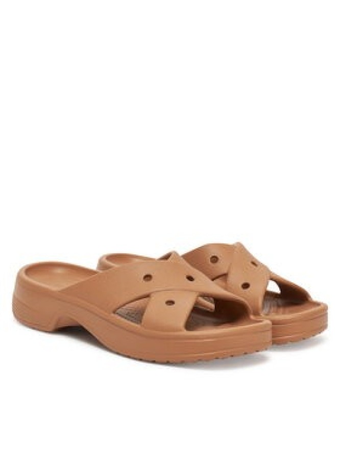 Crocs Klapki Cross Strap 210840 Brązowy