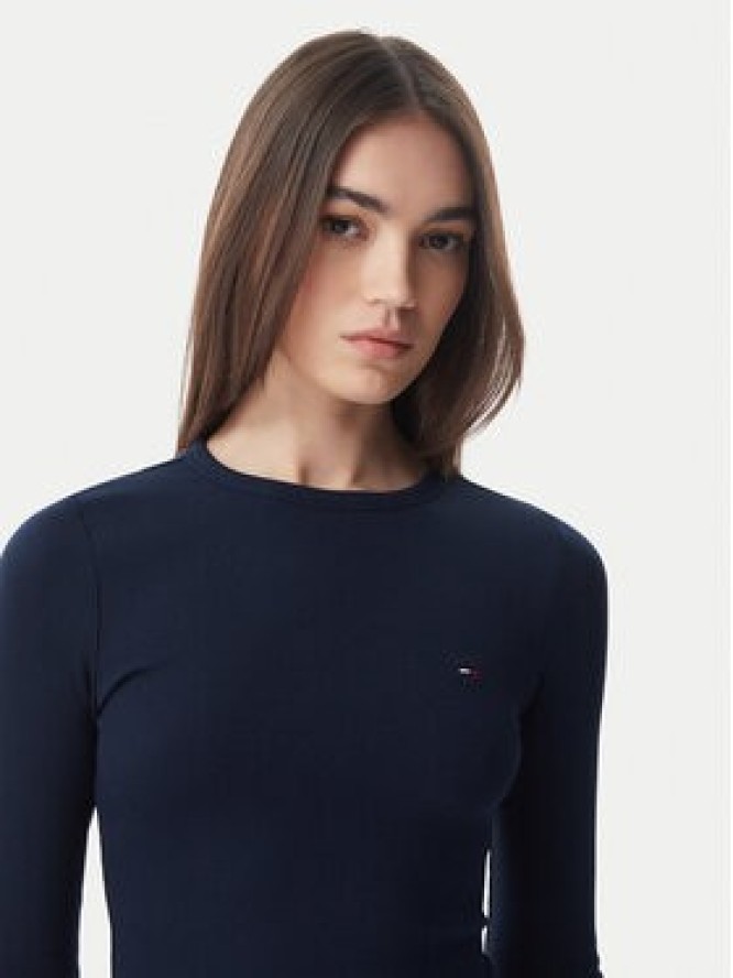 Tommy Jeans Bluzka DW0DW22783 Granatowy Slim Fit