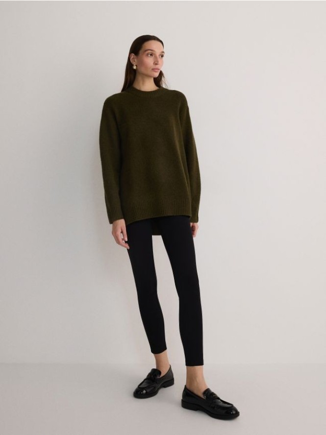 Legginsy z wiskozą - czarny