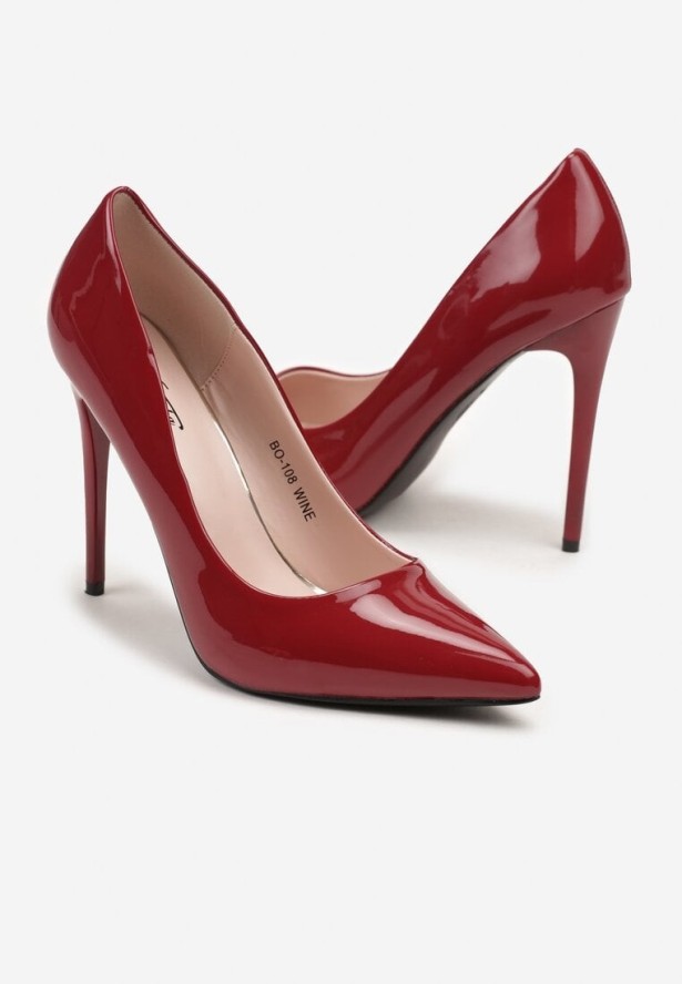 Bordowe Szpilki Arelde