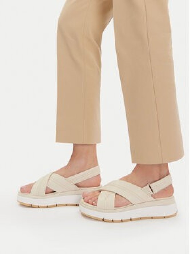 Clarks Sandały Tuscan Cross 26181470 Écru