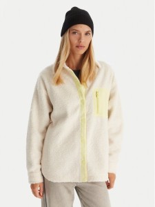 Roxy Polar Chloe Kim Polar Shacket ERJPF03231 Écru Regular Fit