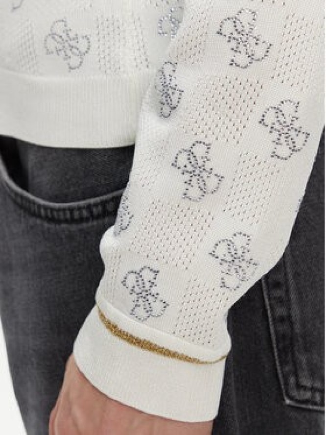 Guess Sweter W5GR07 Z3D60 Beżowy Regular Fit