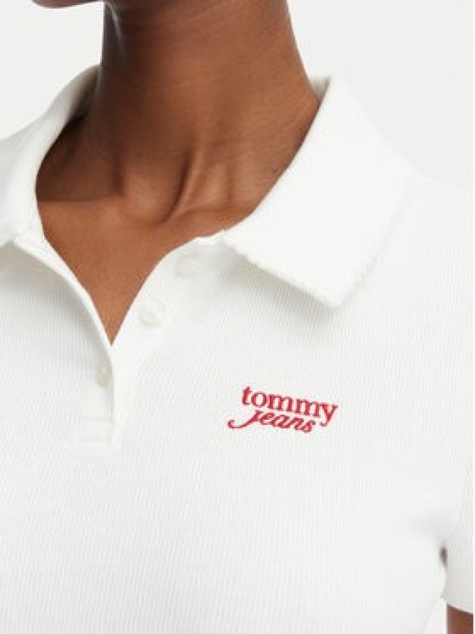 Tommy Jeans Polo DW0DW23140 Biały Regular Fit