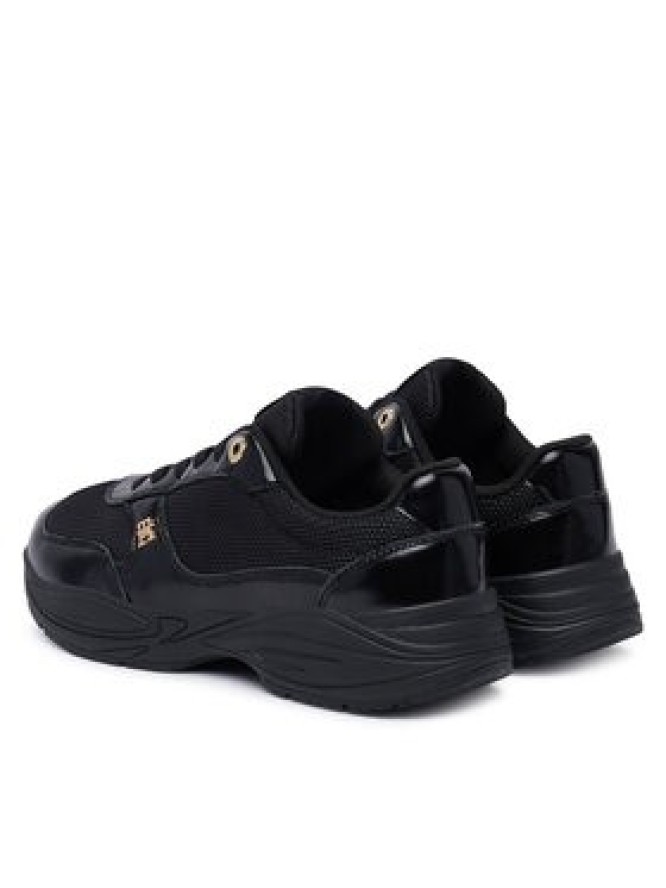 Tommy Hilfiger Sneakersy Modern Runner Shiny Leather FW0FW09413 Czarny