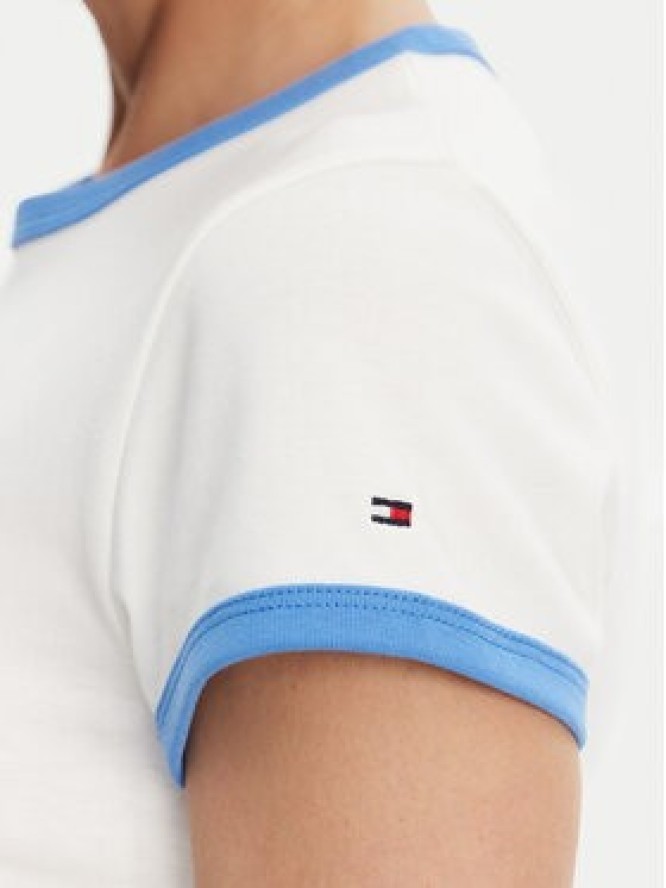Tommy Hilfiger T-Shirt WW0WW44581 Écru Slim Fit