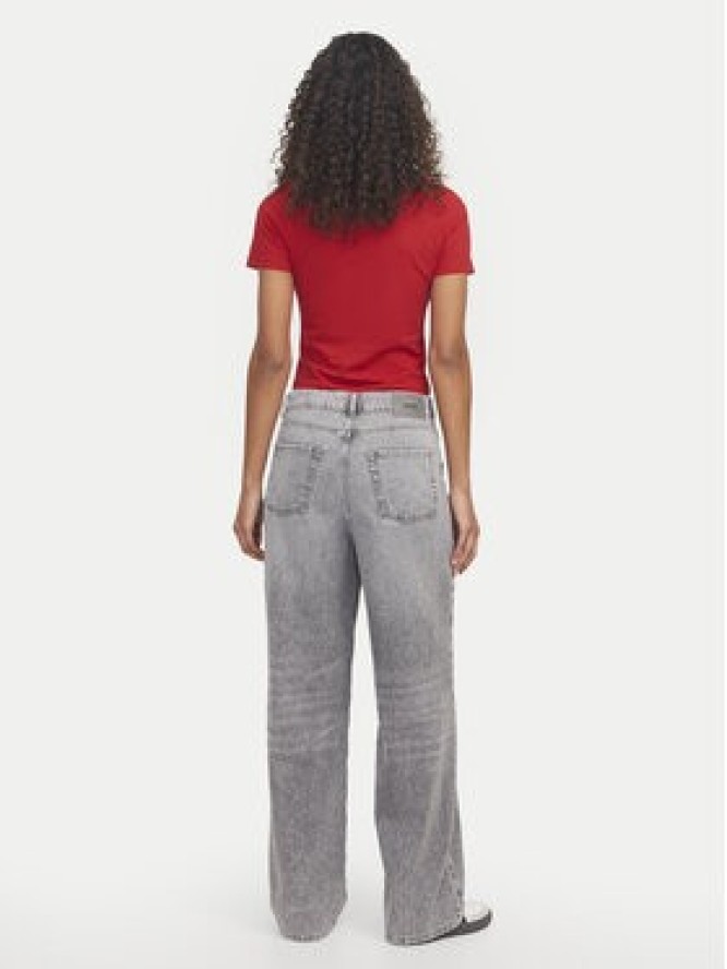 JJXX T-Shirt Gigi 12277657 Czerwony Stretch Fit