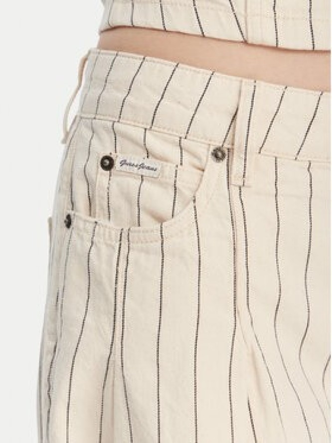 Guess Jeans Jeansy W6GA2U D7961 Écru Wide Leg