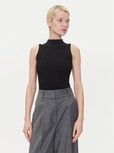 HUGO Bluzka Sarepilk 50542597 Czarny Slim Fit