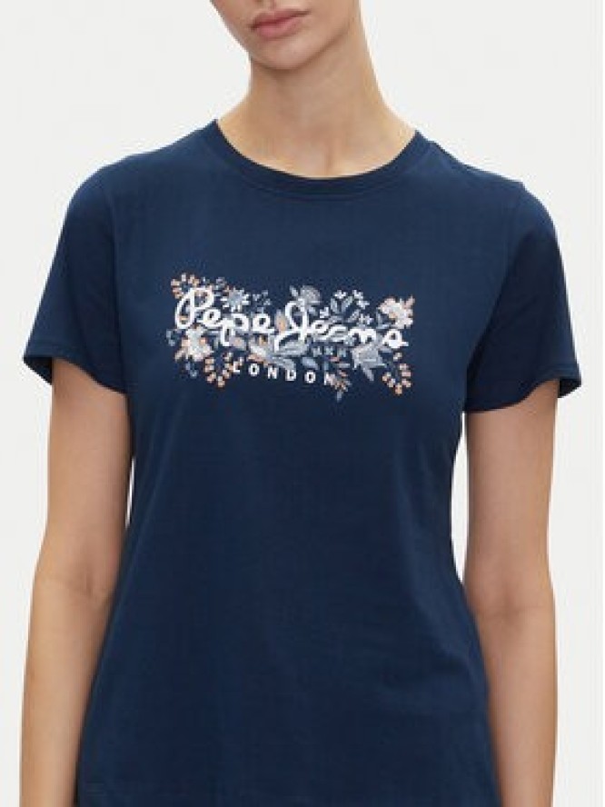 Pepe Jeans T-Shirt Rosalind PL506034 Granatowy Regular Fit