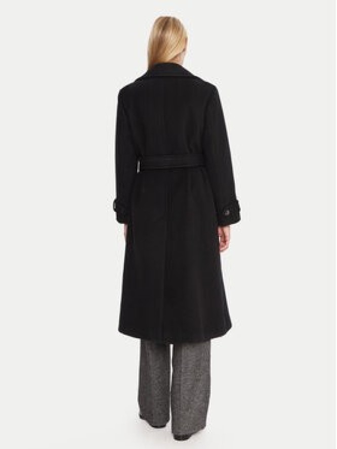 Marella Płaszcz wełniany Balcone 2523016112 Czarny Regular Fit