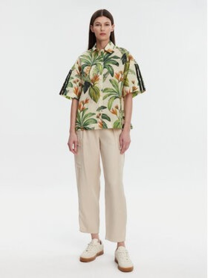 adidas Koszula FARM Premium JD6280 Zielony Loose Fit