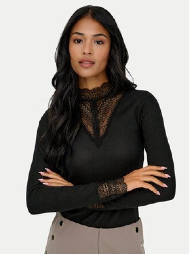 ONLY Bluzka Tilde 15344695 Czarny Regular Fit