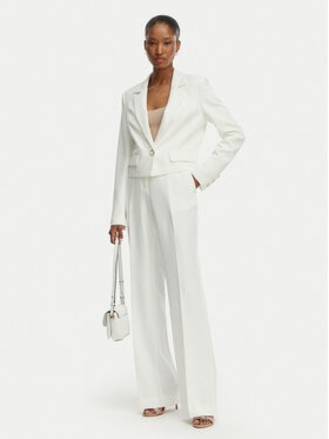 Guess Spodnie materiałowe W6GB05 W1765 Biały Regular Fit