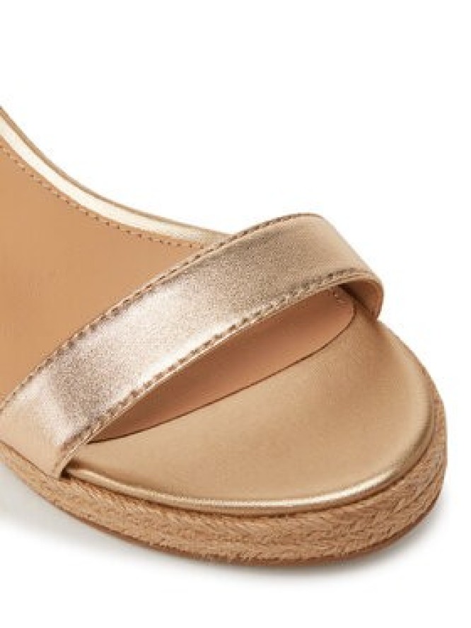 Tommy Hilfiger Espadryle Th Metallic Mid Wedge Espadrille FW0FW08663 Złoty