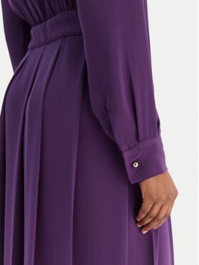 Liu Jo Sukienka koszulowa MF5145 T4241 Fioletowy Regular Fit