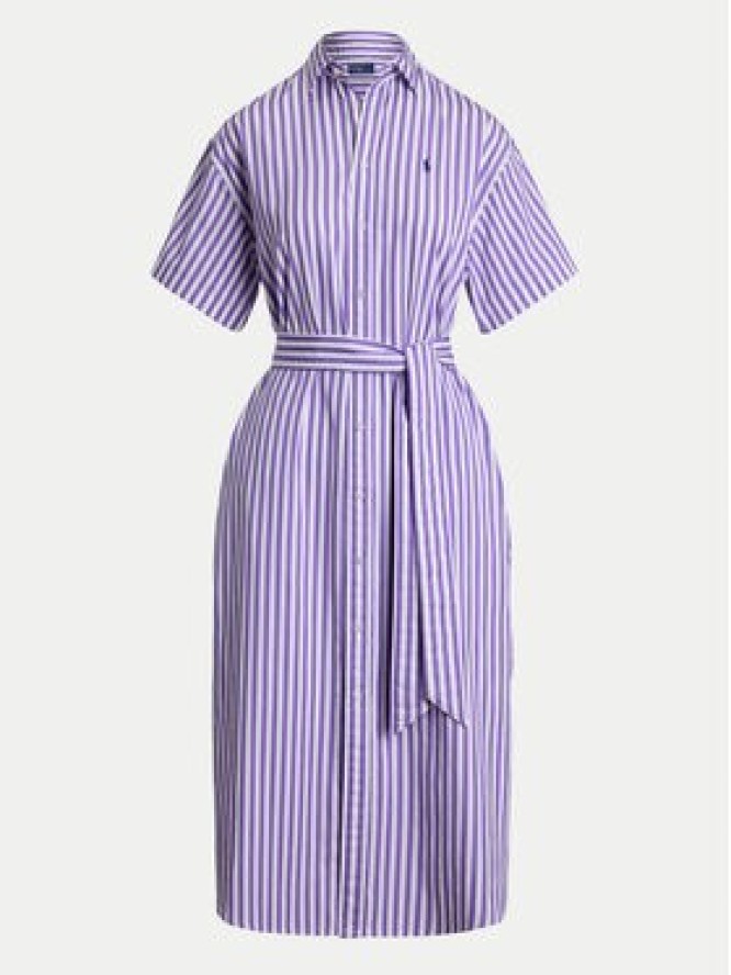 Polo Ralph Lauren Sukienka koszulowa 211959911002 Fioletowy Regular Fit