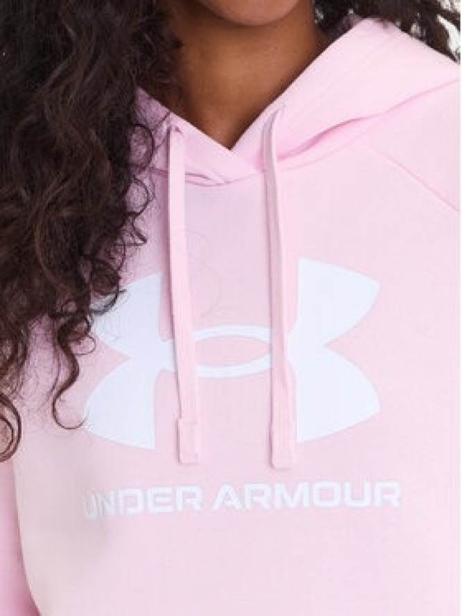 Under Armour Bluza Ua Rival Fleece Big Logo 1379501 Różowy Loose Fit
