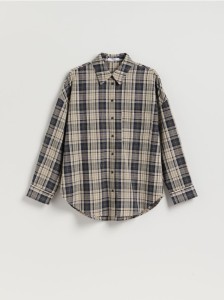 Koszula w kratę - jasnoniebieski