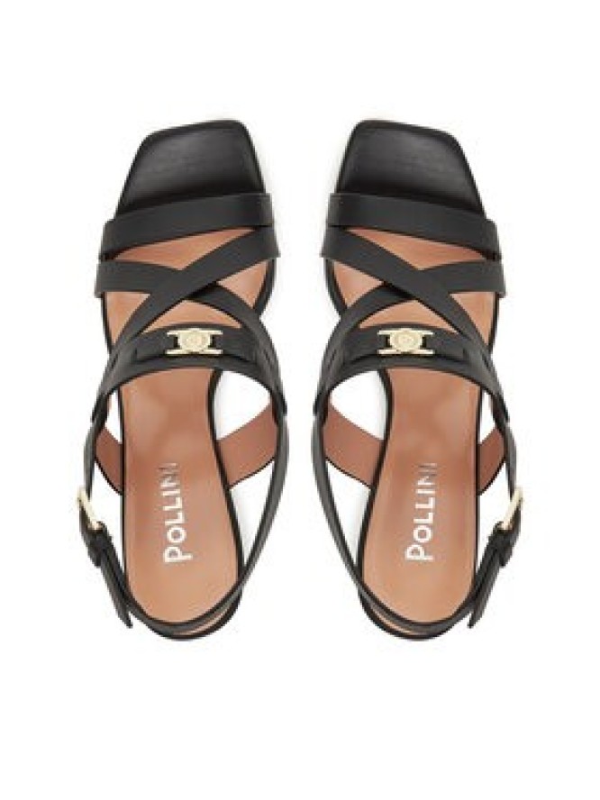 Pollini Sandały SA16358C0MTC0000 Czarny