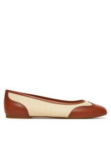 LAUREN RALPH LAUREN Baleriny Jayna 802961799001 Beżowy