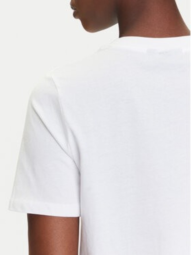 Pieces T-Shirt Funly 17160308 Biały Regular Fit