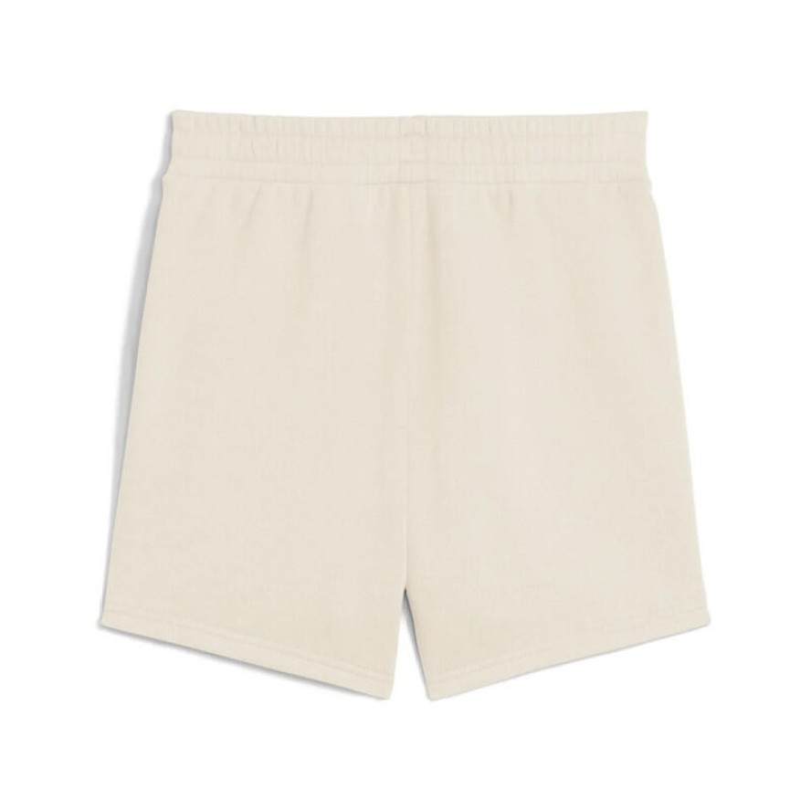 Puma Damskie Szorty ESS Script Wysoki Stan Biały S