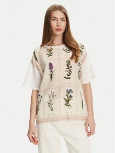 Weekend Max Mara T-Shirt Pampas 2515941082 Biały Relaxed Fit