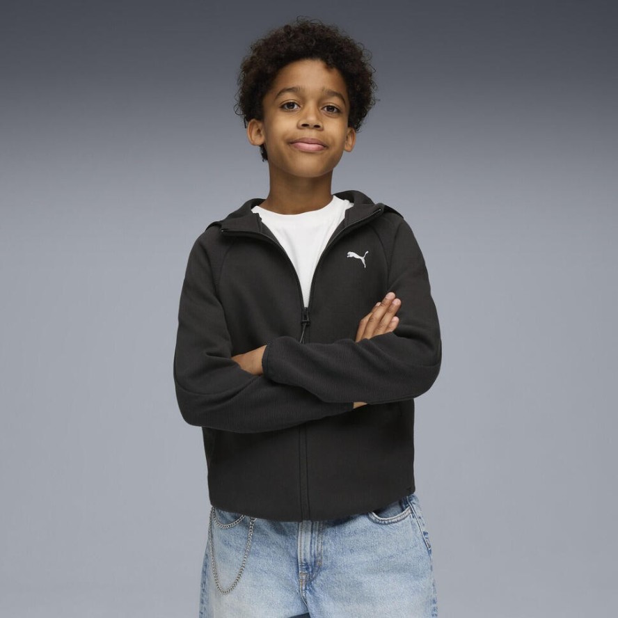 Młodzieżowa bluza Evostripe z kapturem zapinana na suwak PUMA