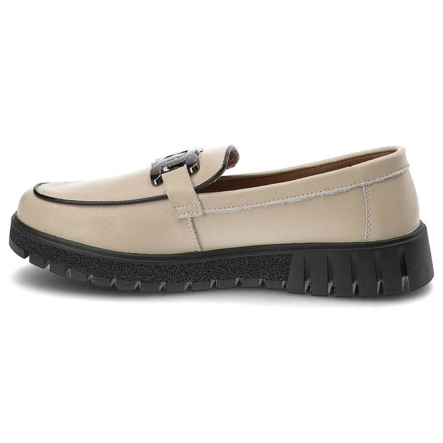 Beżowe Półbuty Filippo Wygodne Obuwie Damskie